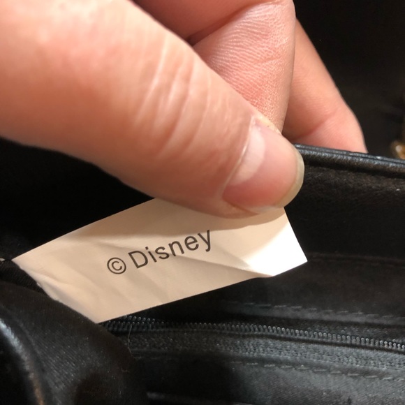 Disney Call it Spring Black Gold Purse Bag Wonderland This Way Hearts - Picture 7 of 16